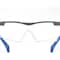 Ge Safety Glasses, Anti-Fog & Anti-Scratch, Clear Lens, Gray/Blue Frame GE101CAF - alternate 4